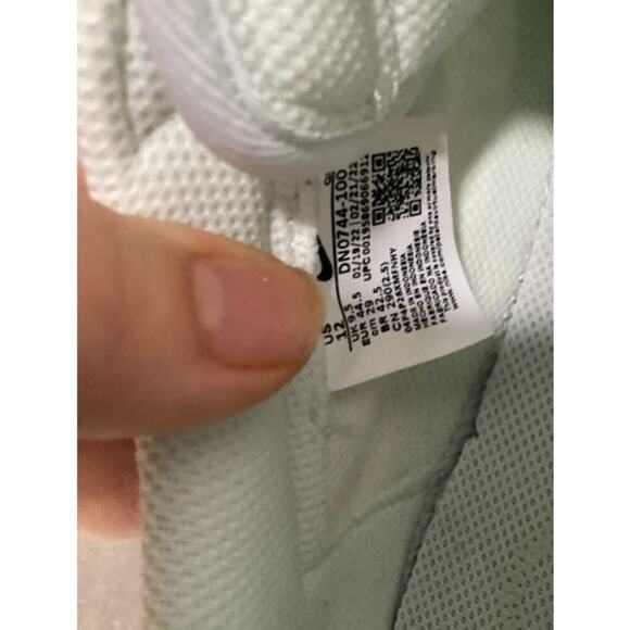 ~Nike Blazer Low Platform ESS Woven White Low-top Stylish Sneaker NEW size 12 - Picture 5 of 7